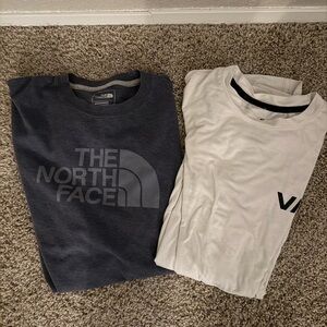 The North Face and RVCA workout tees
